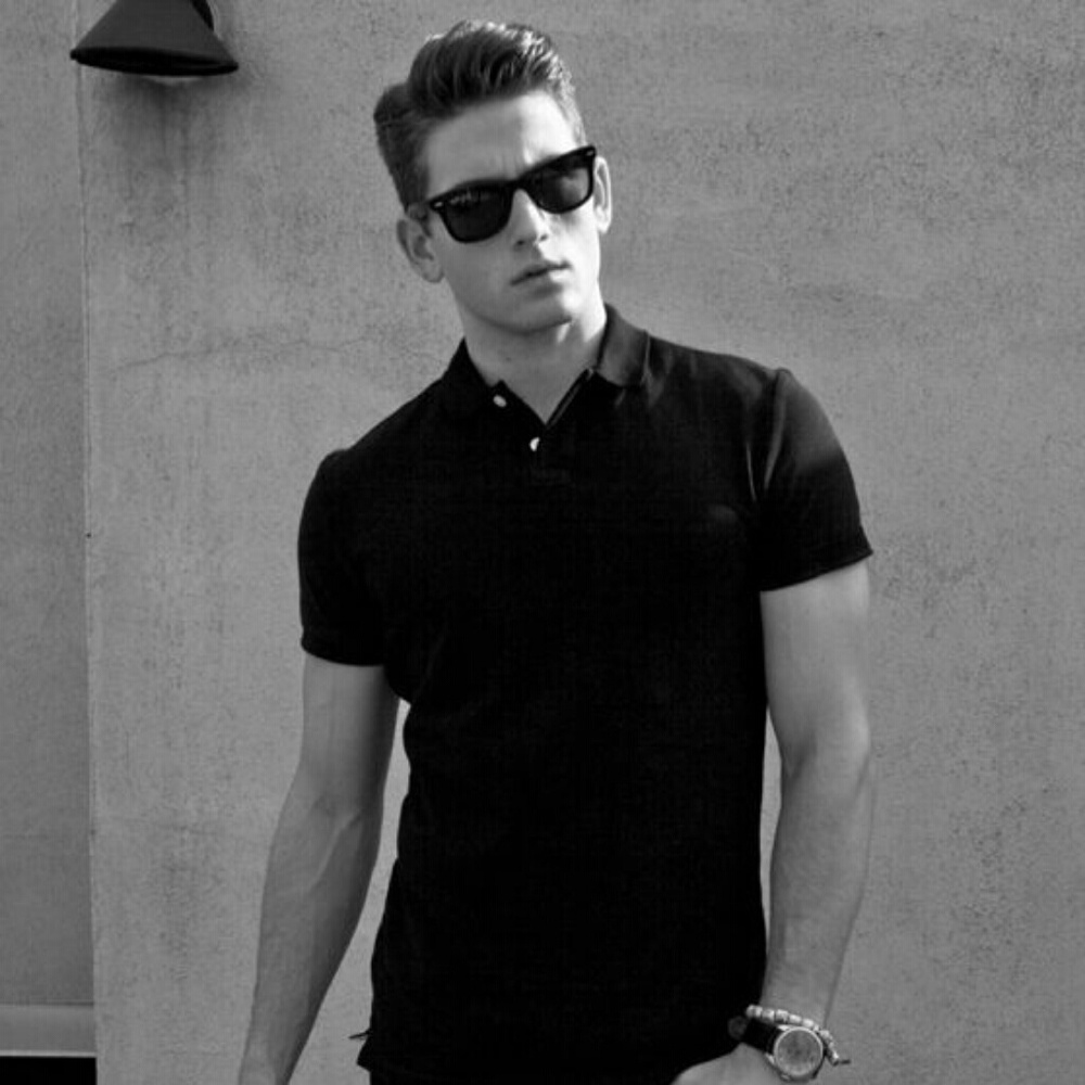 Men's Black Polo